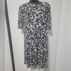 Old Navy XS Floral Black and White Women's Dress
